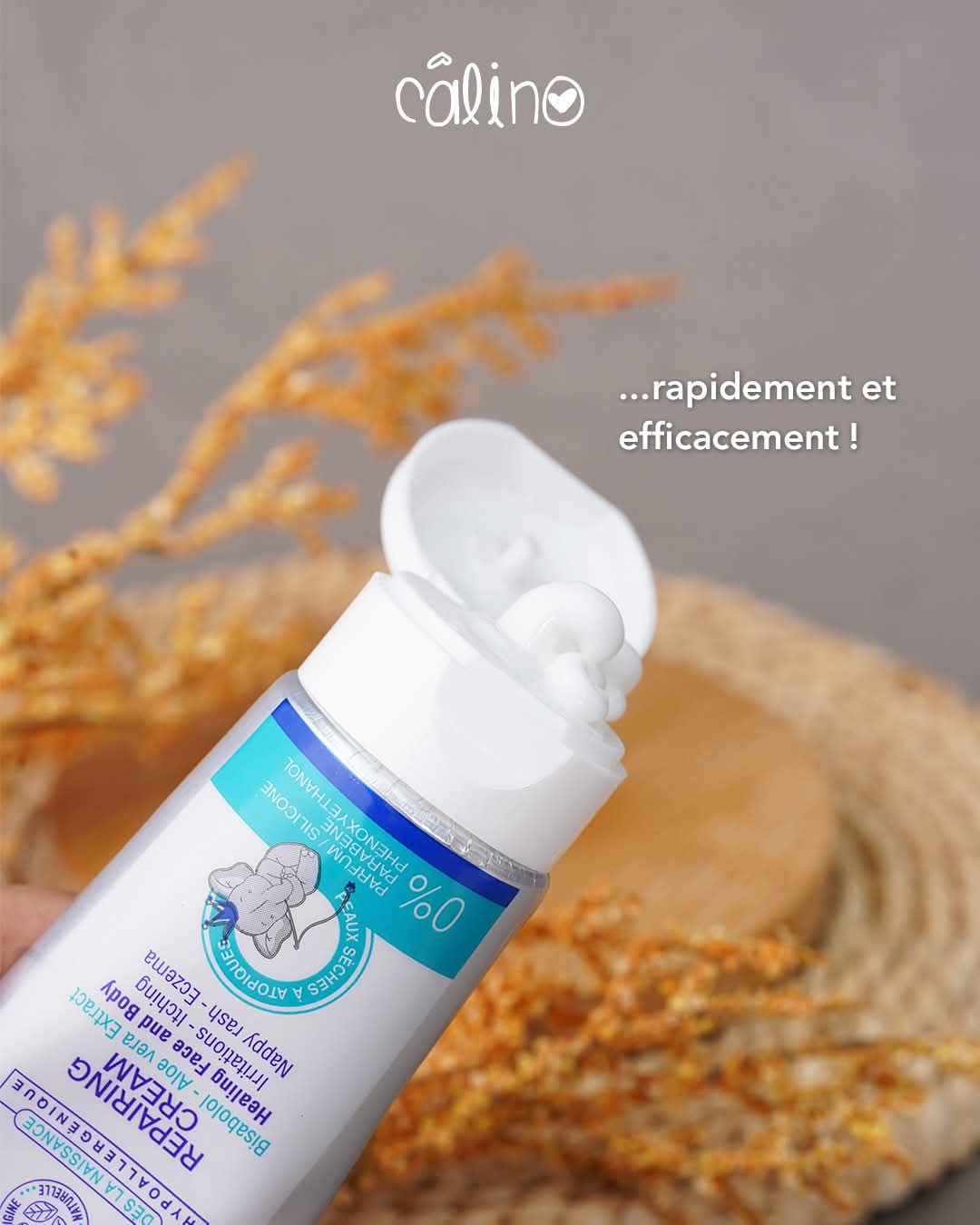 Crème réparatrice et cicatrisante